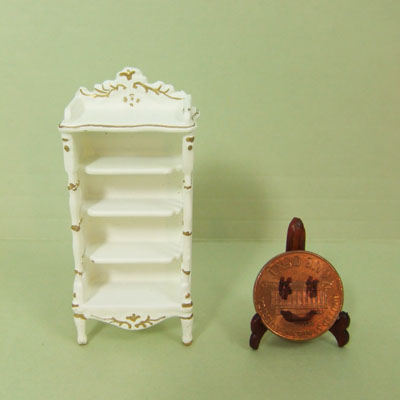 1/2" Scale White Diaper Stand for Nursery Room